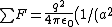 \sum F = \frac{q^2}{4\pi\epsilon_0}\left( 1/(a^2) + 2/(2a^2) + 2/(a^2) \right) = \frac{q^2}{4\pi\epsilon_0a^2}\left( 1+1/2+2 \right) = \frac{q^2}{4\pi\epsilon_0a^2}\frac{7}{2}